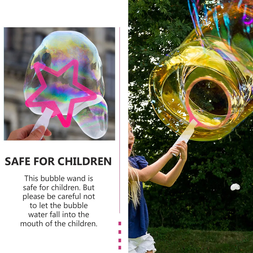 4 Stück Jumbo Bubble Wand Blowing Party Favours Wands The Circle Bubbles Maker Child