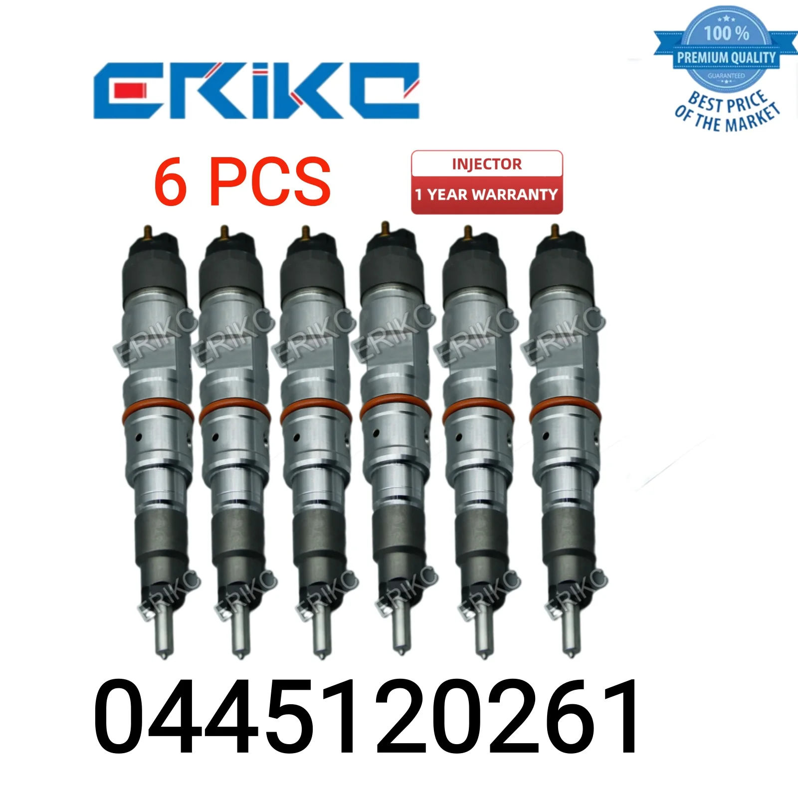 

6 PCS 0445120261 Auto Injection 0 445 120 261 Auto Electric Fuel Injector 0445 120 261 Car Fuel Injector fit for WEICHAI WP7