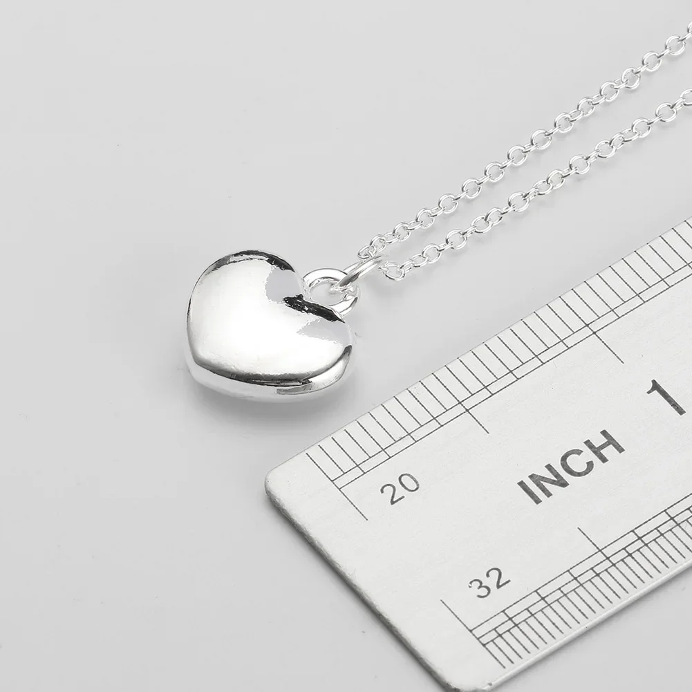 New Street all-match 925 Sterling Silver Solid fine heart Necklace For Women Fashion designer party wedding Jewelry Holiday gift