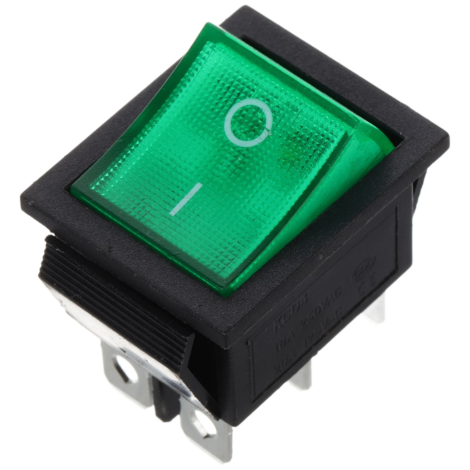

Rocker Switch 6 Pin 2 Positions Light on Off Button Marine Toggle Switch Replacement High Power Device Stable Efficient Green