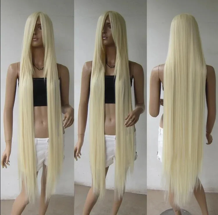 Wholesale  Long Bang Blonde Straight Cosplay Hair Wigs