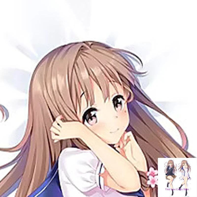 

Anime Decorating Pillow Fujinomiya Neko Dakimakura 2-Side Print Pillowcase Hugging Body Cushion Cover Otaku Waifu