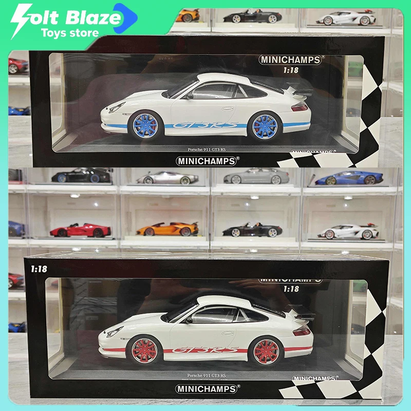 

Миниатюрная модель автомобиля Minichamps 1/18 Porsche 911 GT3 RS, коллекционная модель из сплава, украшение для комнаты, подарок.
