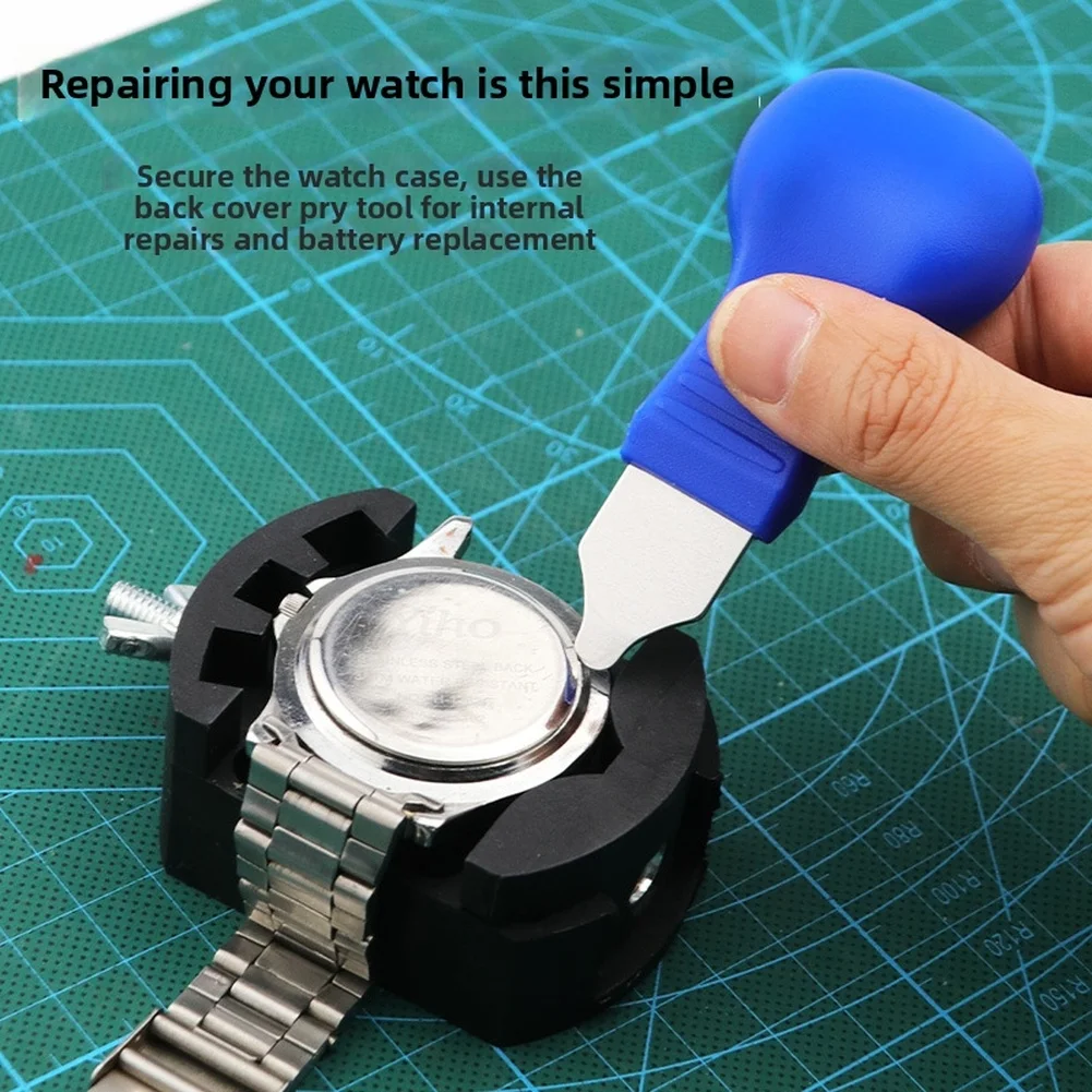 Magnetic Watch Repair Kit 11 pcs with Screwdriver Set Spring Bar Remover Case Opener and Compact Storage Organizer