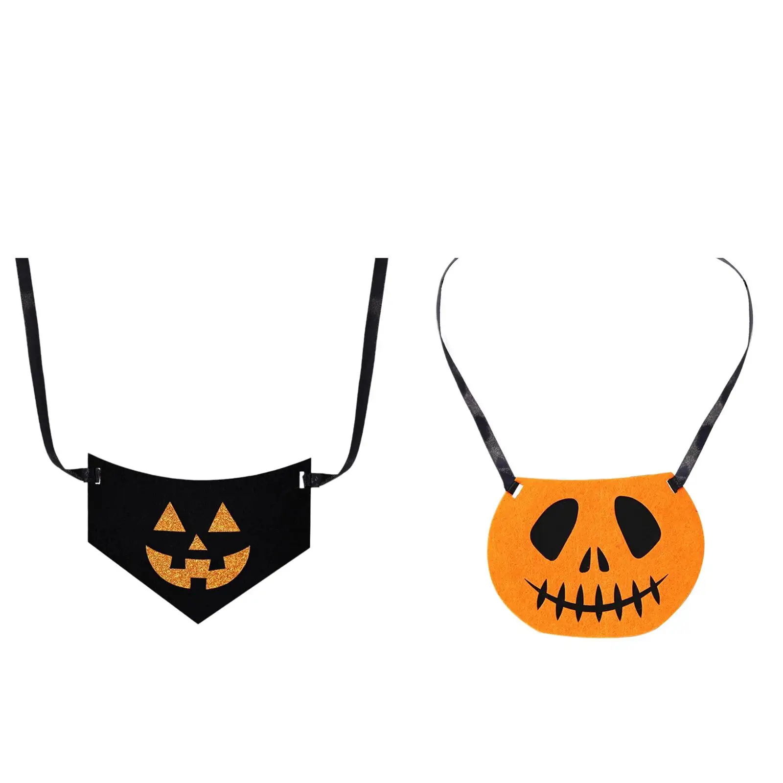 

Хэллоуинский фетровый шарф-бандана для собак и кошек, 15 x 11,3 см, очаровательный