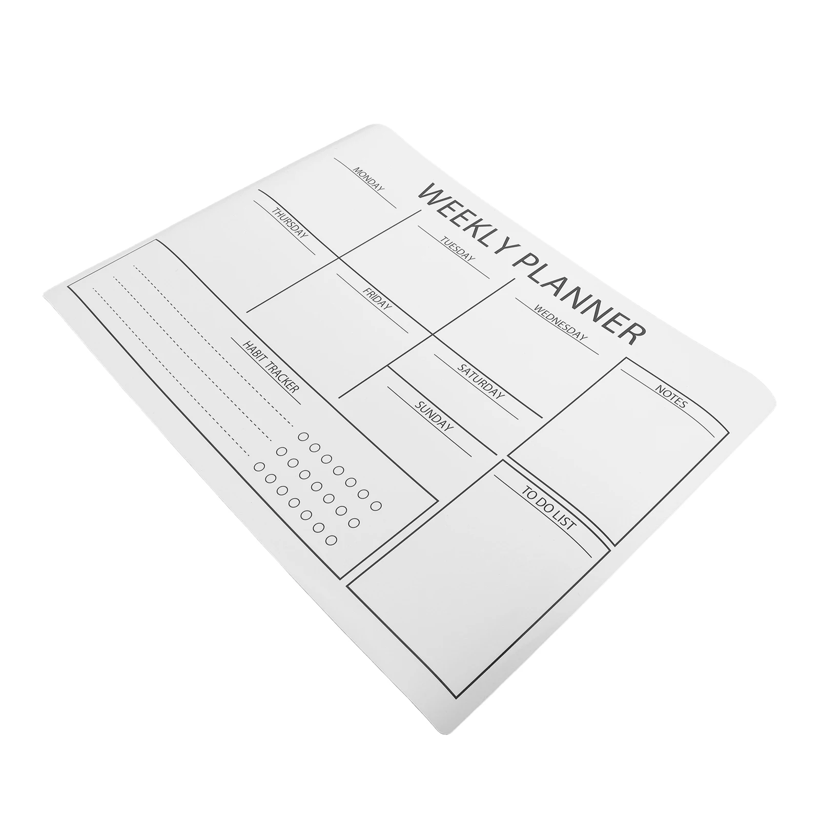 Removable Dry Erase Whiteboard Sticker for Wall 12x16 Inch Self Adhesive PVC Weekly Planner Calendar Message Board Office Dorm