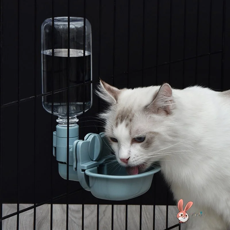 吊り下げ式自動ペット給水器-猫用給水器-犬用ウォーターボトル-吊り下げ式水飲みポット-ペット用フードと水飲み器