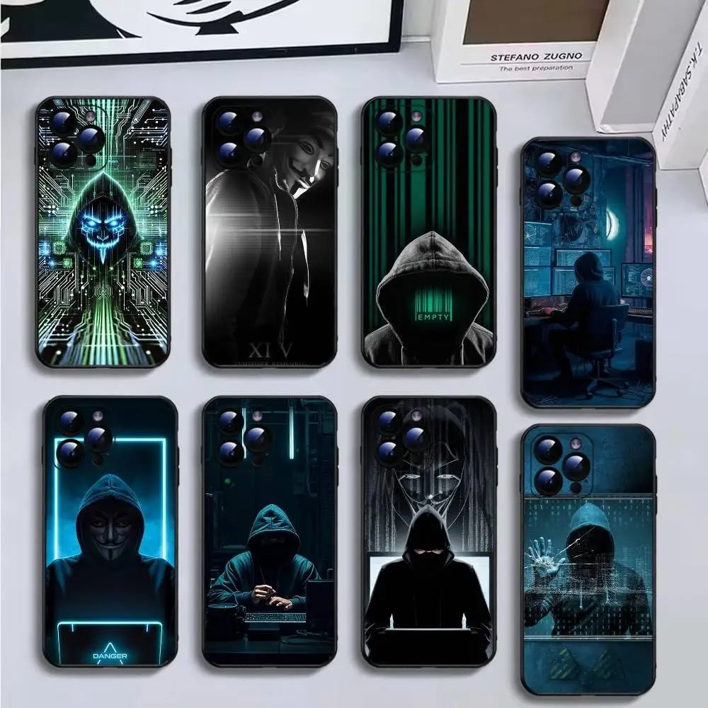 

Hot Hacker Creativity picture Phone Case For iPhone16,15,14,13,12,11 Plus,Pro Max,XS,X,XR,SE,Mini,8,7,Soft Black Cover