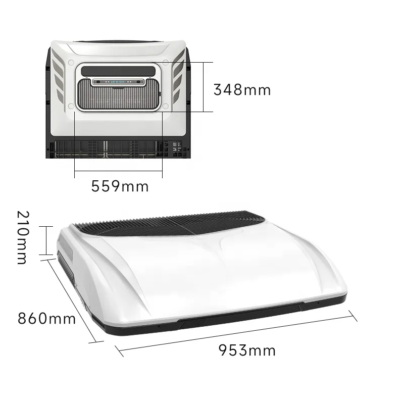 جديد 2600 واط RV مكيف الهواء عالية السعة 24 فولت ضاغط مروحة التبريد لشاحنة وقوف السيارات/RVs 12 فولت الجهد نموذج سيارة التبريد