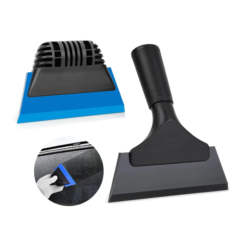Window Tint Squeegee PPF Squeegee Rubber Non-Slip Handle Film Scraper Decal Applicator for Car Windshield Glass Wiper 1-2pcs ﻿