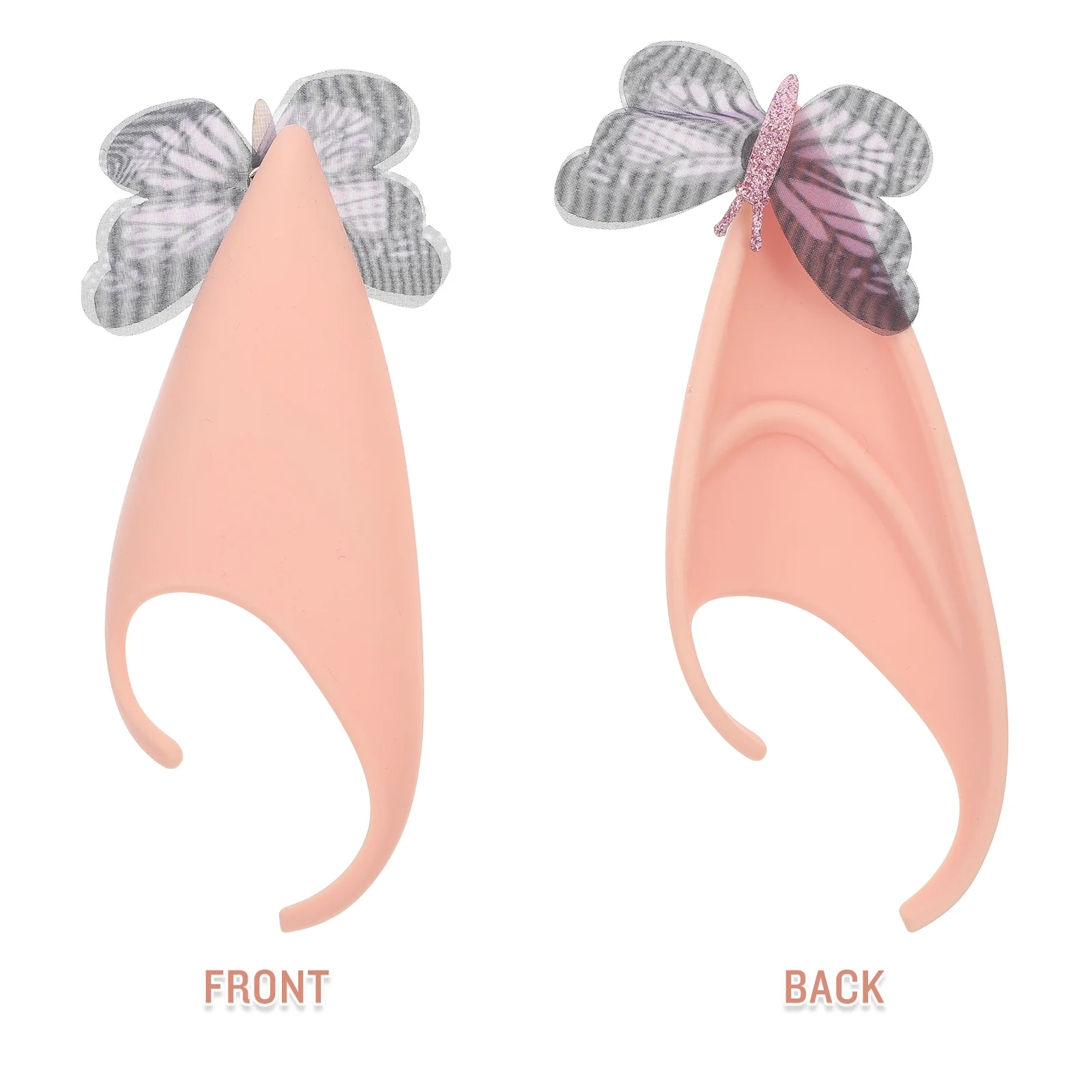

2Pcs Cosplay Elf Ears Latex Fairy Ear Props Halloween Costume Party Carnivals Masquerade Ears Adult Women Masquerade Fairy Ear