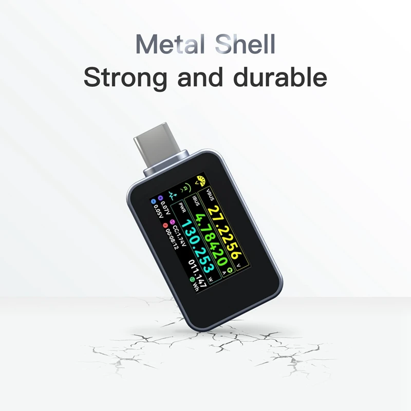 C240 Tester di potenza digitale portatile USB-C PD Supporto 240W PD3.1 QC5.0 Voltmetro USB C per strumento di test del computer portatile del telefono