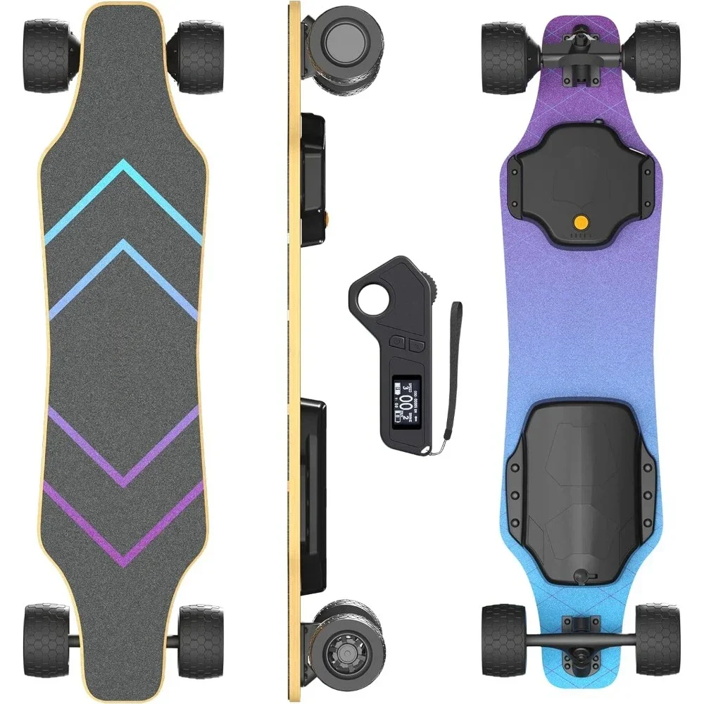 

Electric Skateboard, with Remote Control, Powerful 900W Hub-Motor, 25 mph Top Speed, 12.5 Miles Range, and 220 lbs Max Load