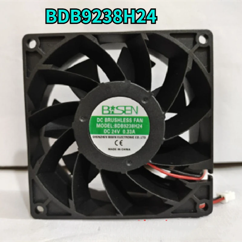 Ventilador de Refrigeração Original Novo Inversor, BDB9238H24, BISEN 9238, 24V, 0.33A, 9cm