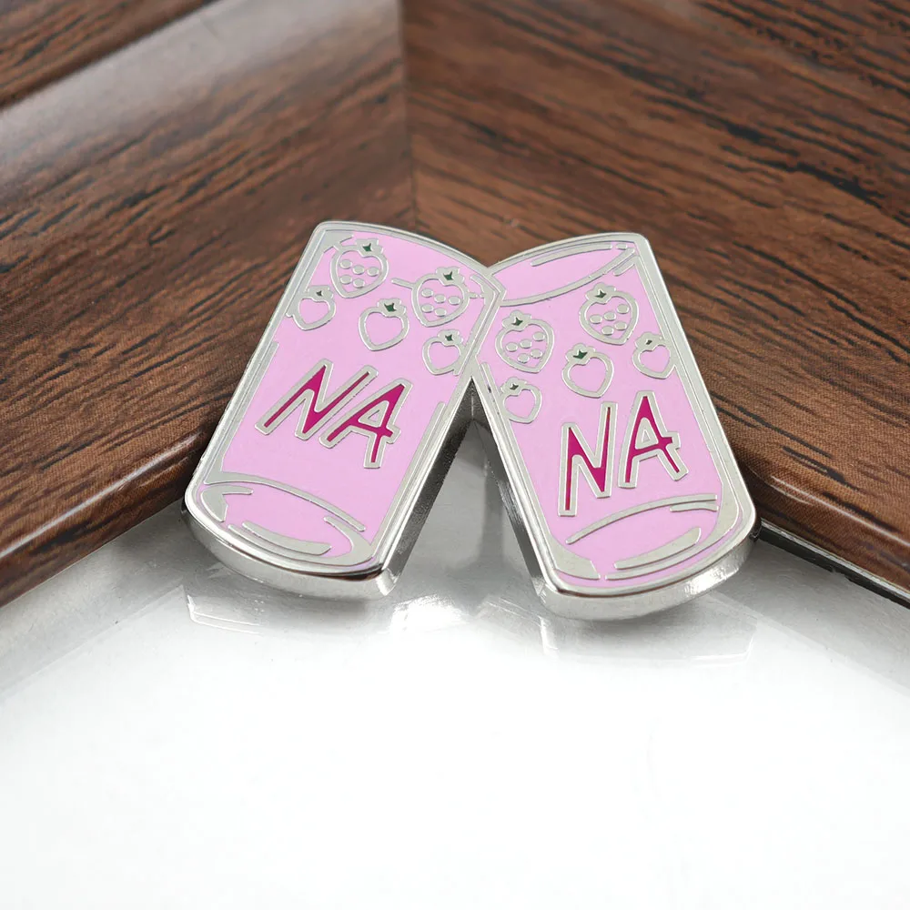Anime NANA Brosche Rosa Erdbeer-Glasbecher Anstecknadel Ai Yazawa Shojo Manga Abzeichen Kawaii Fan-Schmuck Geschenk – Detail 8