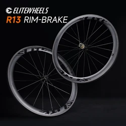 ELITEWHEELS 초경량 R13 로드 카본 휠셋, 레이싱 휠셋, 깊이 튜브리스, 38mm, 50mm, 60mm