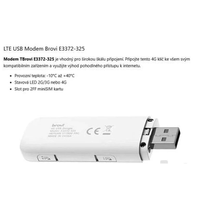 Picture 6: Brovi E3372-325 LTE USB Stick 150Mbps