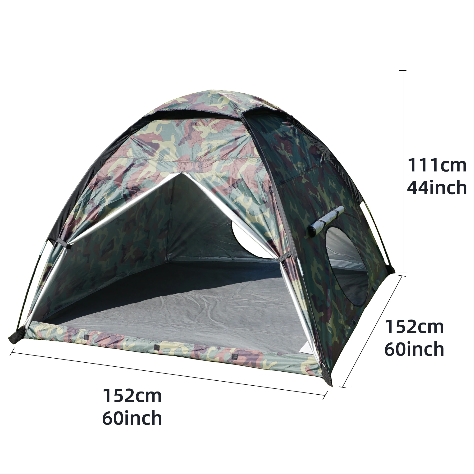 NARMAY Tente pour enfants, pour jeu en intérieur/extérieur, 152 x 152 x 111 cm, Motif camouflage