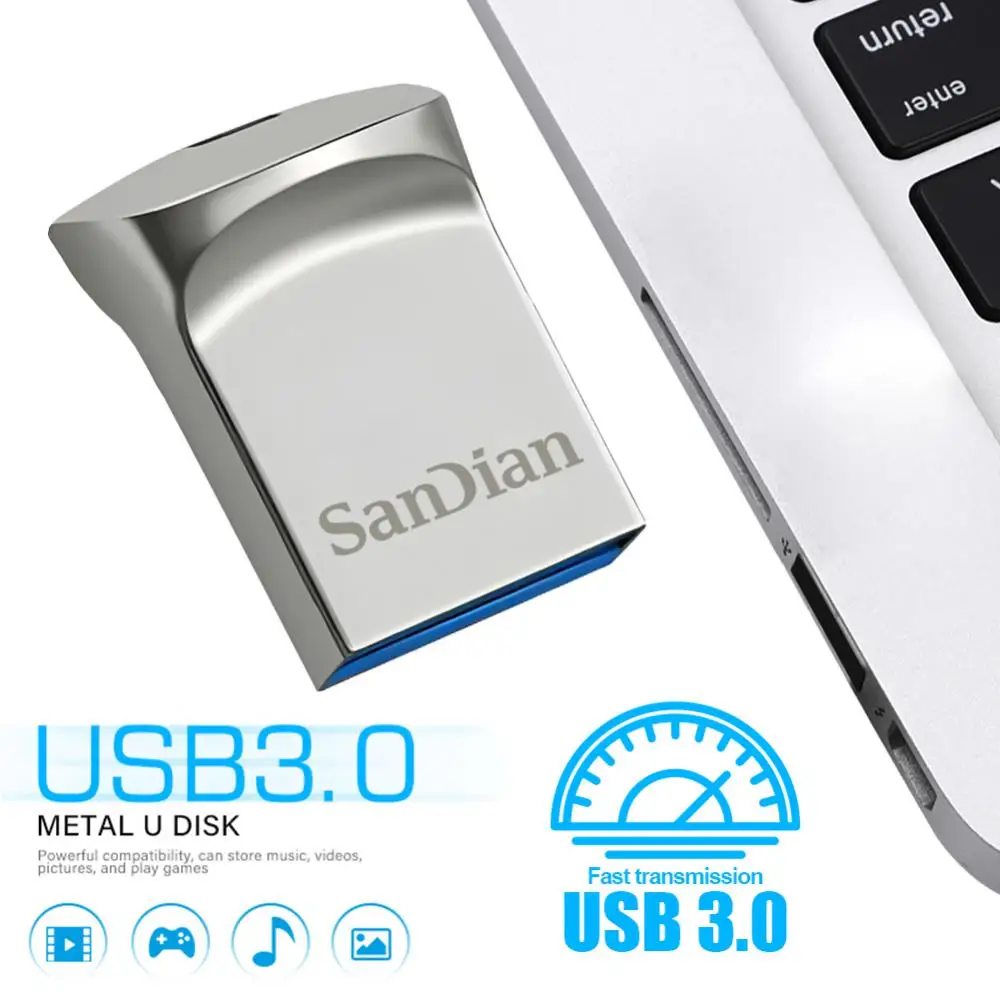 Unidad Flash Usb de Metal Super Mini de 1TB, Pendrive pequeño de 128/256/512GB, dispositivo de almacenamiento de 1TB y 2TB, disco U impermeable