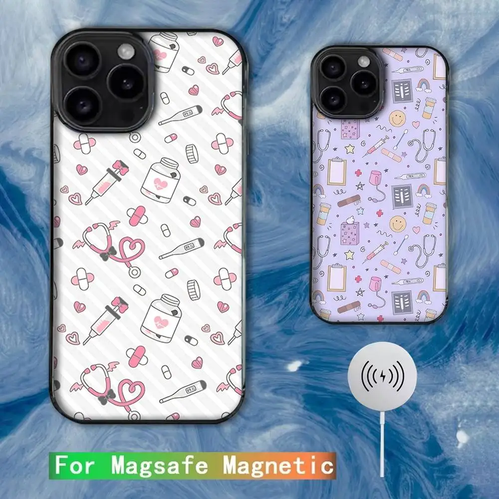 

Medicine Nurse Doctor Dentist Phone Case For iPhone 16e,16,15,14,13,12,11,Plus,Pro,Max,Mini Magsafe Magnetic Wireless Charging