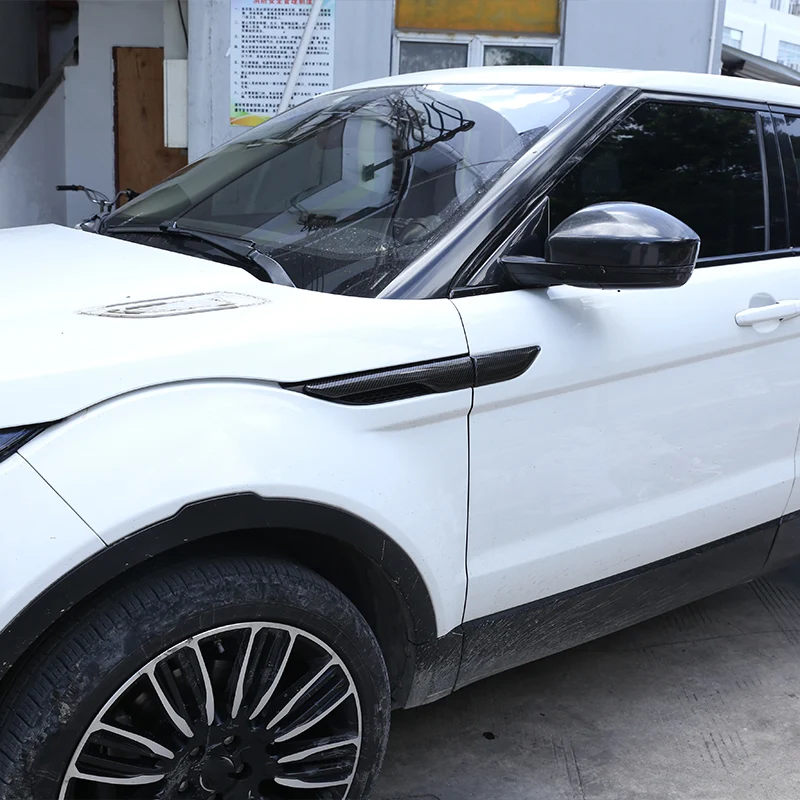 

For Land Rover Range Rover Evoque 2012-2018 Fender Side Air Vent Outlet Cover Trim Decorative Sticker Glossy Black Car Accessory