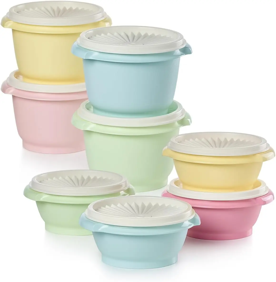 

Vintage Style 16-Piece Food Storage Set, Dishwasher Safe & BPA Free with Nesting Bowls