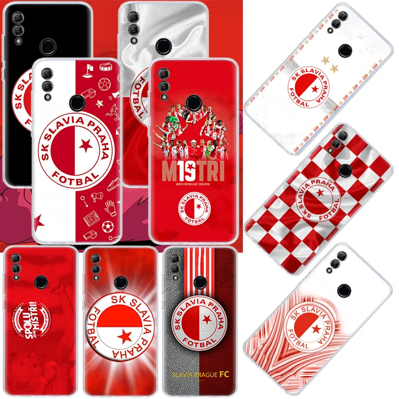 Sk Slavia Praha Czech Republic Phone Case For Huawei Honor 50 20 Pro P Smart Z 2021 Y5 Y6 Y7 Y9 10i 9 Lite 9X 8A 8S 8X 7S 7X 7A