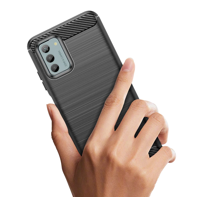 Funda de silicona a prueba de golpes para Nokia G22, G42, nokiag310, funda de suave para teléfono nokia g42, g310, g22, fundas de fibra de carbono de lujo, parachoques