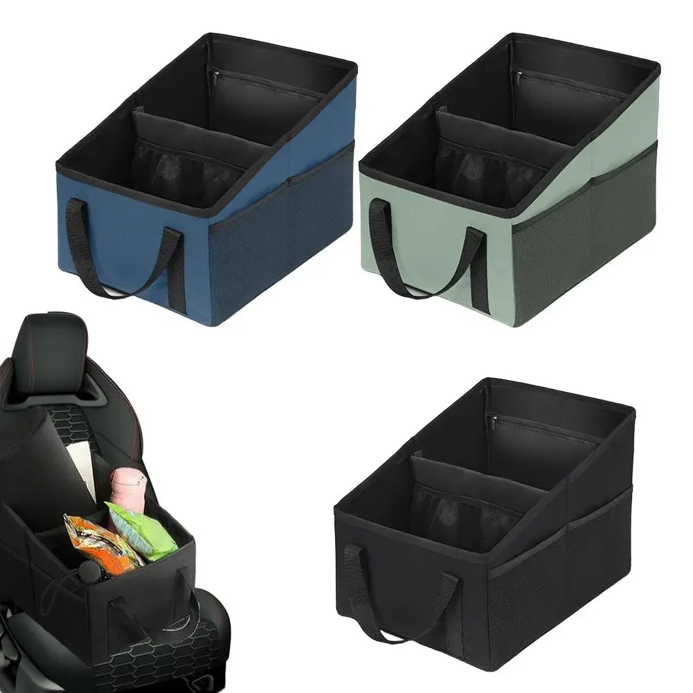 Black Car Trunk Organizer High Capacity Trunk Storage Organizer Trunk Car Seat Storage Organizer Space Car Box Save Box Q3J6