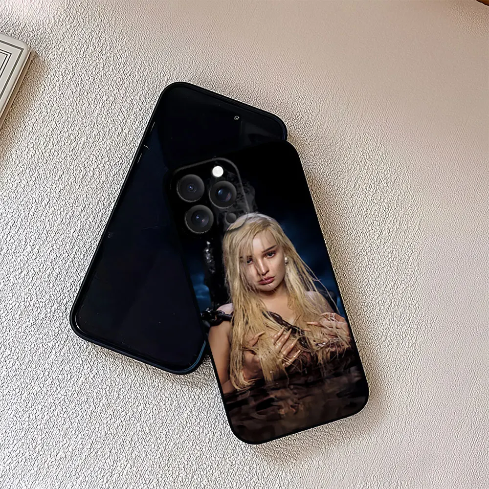 Singer Kim Petras For iPhone 11 12 13 14 15 16 Pro Max Plus Matte Soft Silicone phone Case Ultra Thin Black Cover