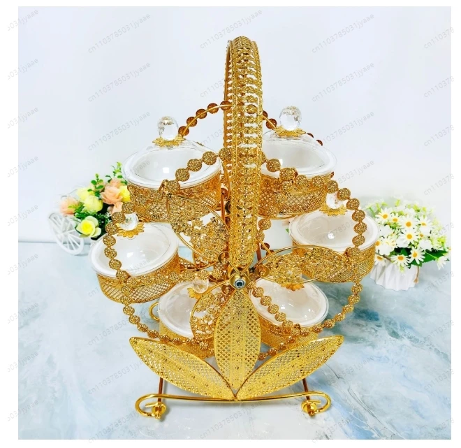 

Вращающийся поднос для сухофруктов и закусок, креативный органайзер для десертов в ресторане