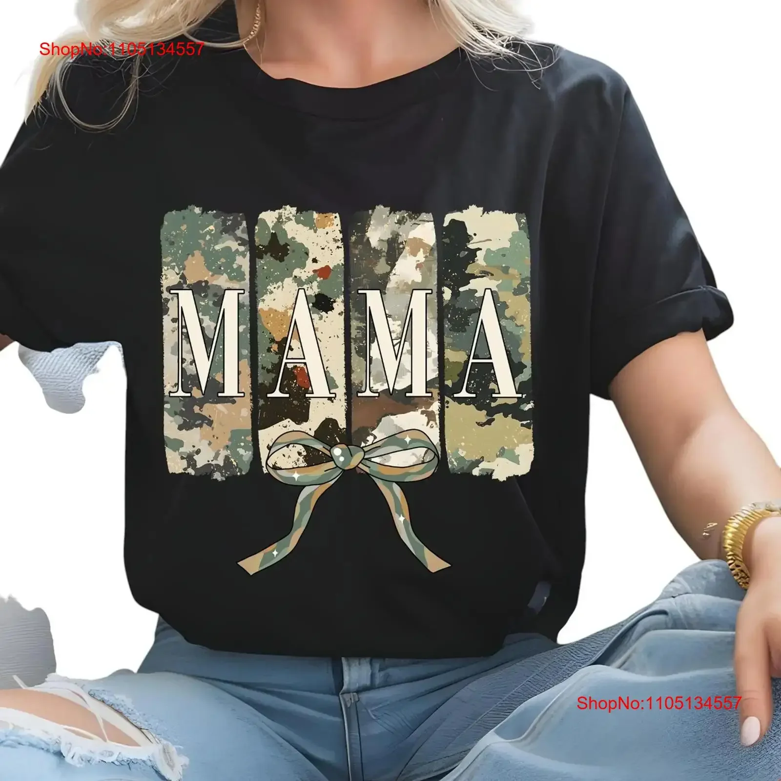 Mama Camo T Shirt S…