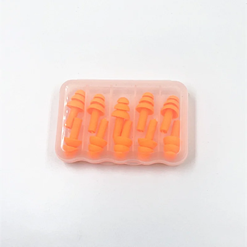 5Pairs/box Soft Silicone Earplugs for Water Sports Swimming Swim Waterproof Earplugs Anti-Noise Ear Plug Diving Ear Protector