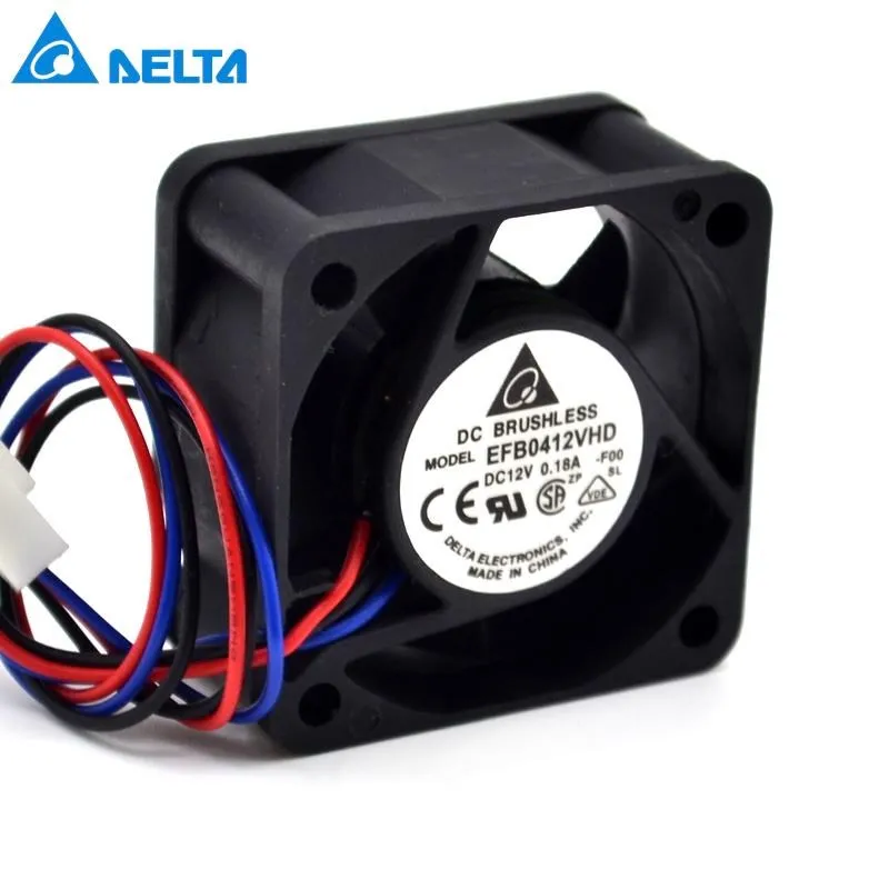 1pcs EFB0412LD 4020 12V 0.08A 40mm 1U mute switch chassis power supply cooling fan for delta