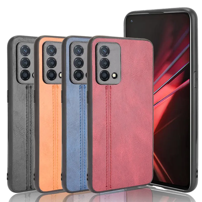 For Realme GT Master Edition RMX3363 RMX3360 Case PU Leather Skin Hard Cover Case for Realme GT Master EditIon Cover Protector