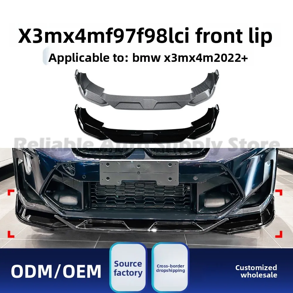 

For BMW X3M X4M F97 F98 LCI 2022+ Front Lip Splitter Bumper Upgrade Premium Quality Durable Design