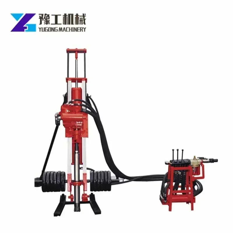 ต่ําราคา 30m Dth เจาะ Rig อุปกรณ์เจาะหลุมเจาะแบบพกพา Mountain เจาะไฮดรอลิก Rig Dth และ Rotary