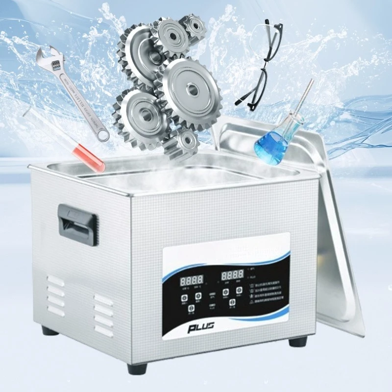 Digital Ultrasonic Cleaner Touch Screen with Timer Smart Memory Programming Industrial Degreaser for Parts Lab Dental Tools