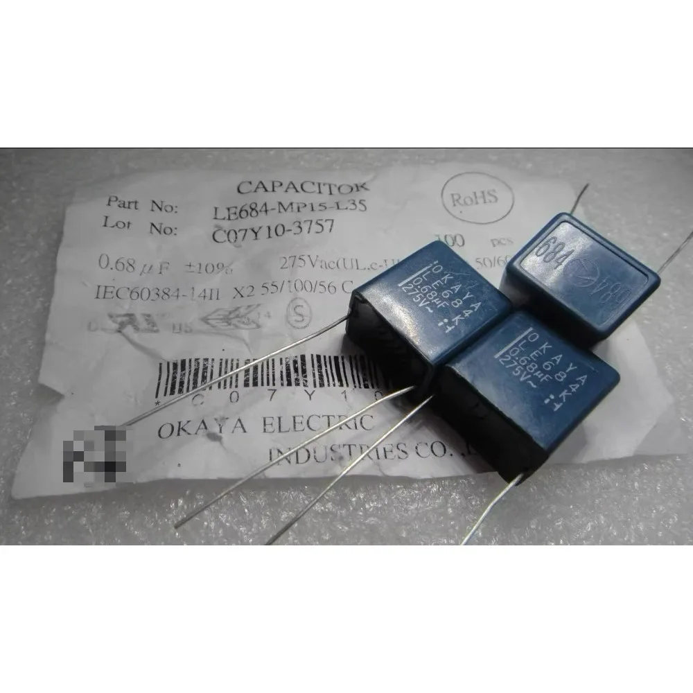 

10PCS 0.68uf/275vAC 680nf 684 Brand New 15mm Film Capacitor