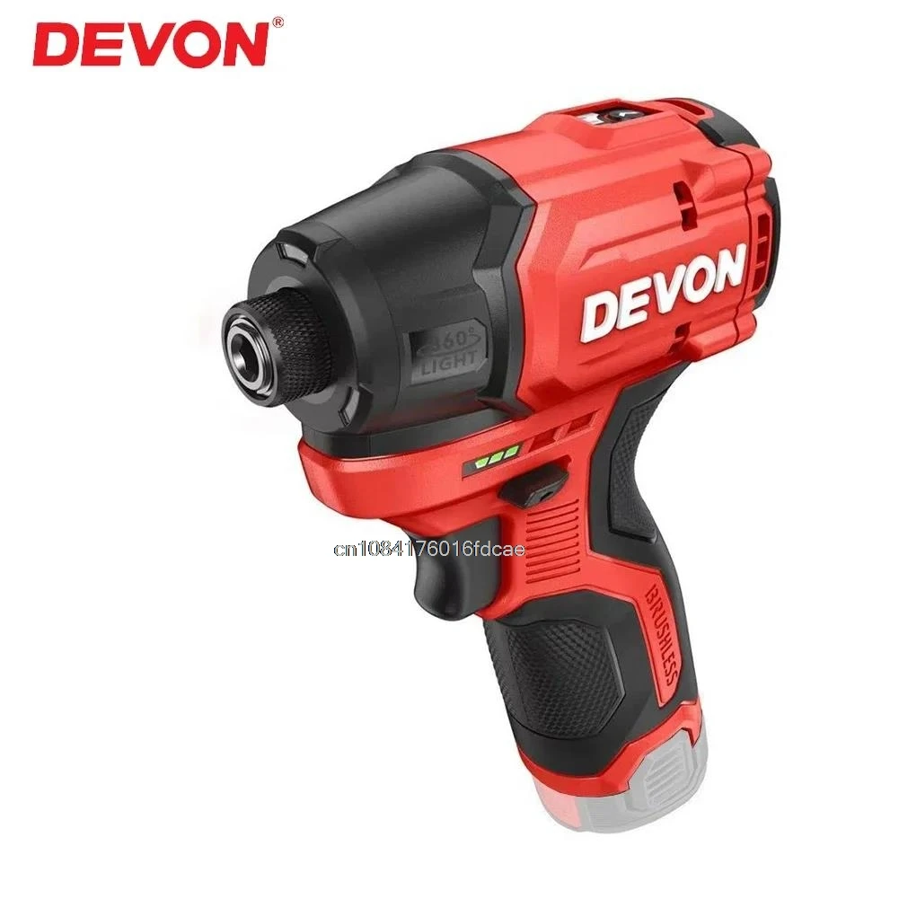 Devon 1/4 inch chuck Cordless Electric Drill Brushless Motor Brushless 140Nm 3300rpm 4100ipm 12V Share Battery Platform