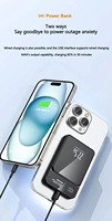 10000mah Magnetic Power Bank 22.5W Qi Wireless Charger Powerbank For Iphone 15 14 13 Samsung Huawei Xiaomi Super Fast Charging
