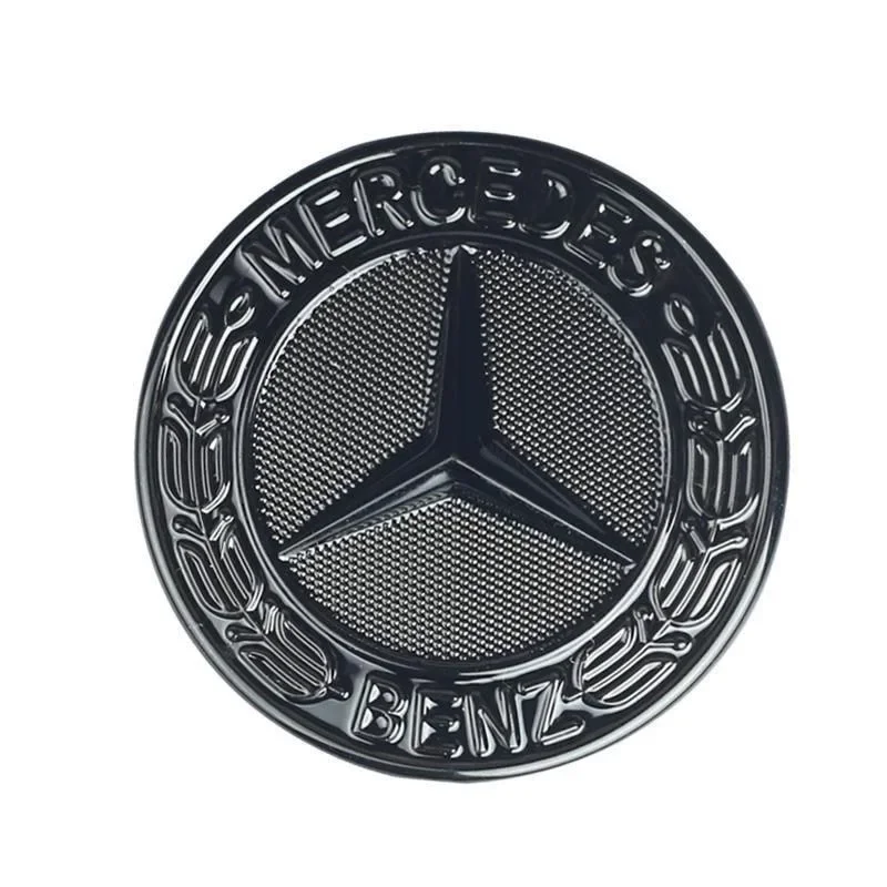 Car Metal Flat Hood Emblem Front Badge Logo Sticker For Mercedes Benz S E C Class W212 W213 W205 W177 W247 W176 CLS CLA CLK CLG