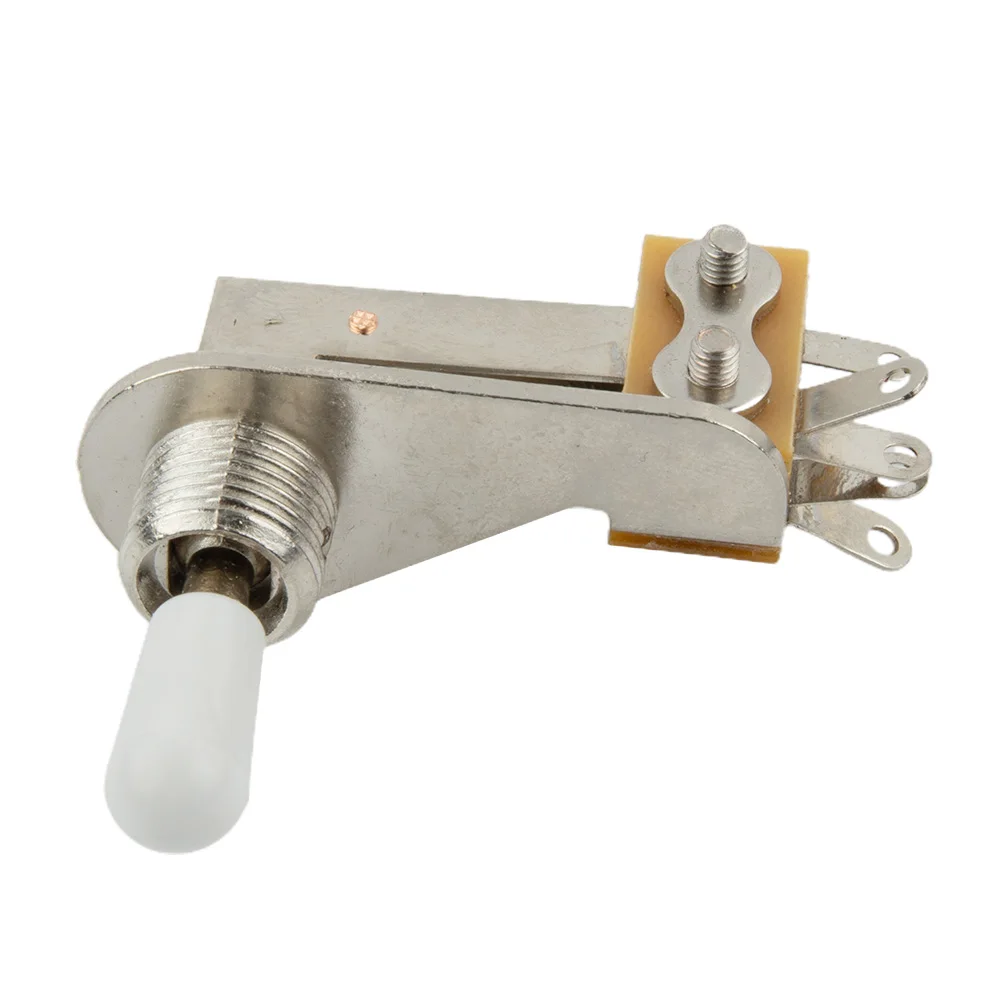 

Right Angle 3 Way Toggle Switch With Tips Metric Thread L-Type Thin Bodied 2 Pickup Selector SG/ES Electric Guitar Switchs