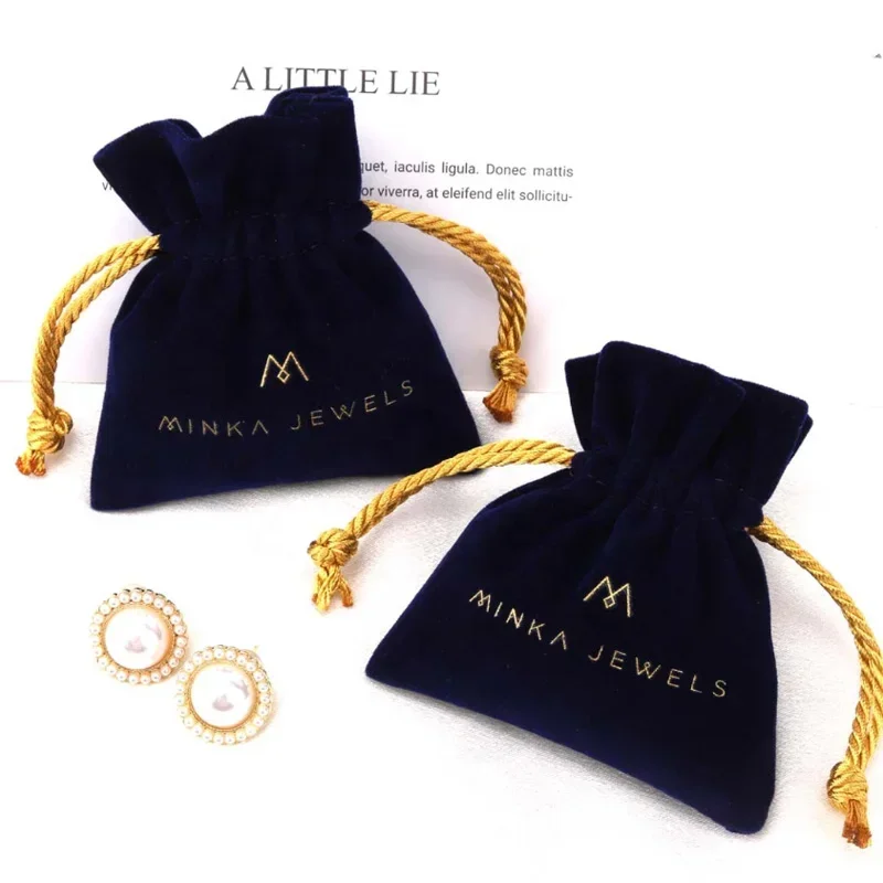 

50pcs Velvet Pouch Jewelry Drawstring Bag Makeup Packaging Sachets Bags Dust Pack Wedding Birthday Candy Souvenirs for Guests