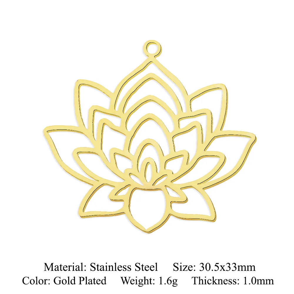 10pcs/lot Stainless Steel Om Yoga Buddha DIY Charm Pendant Wholesale Life Tree Jewelry Findings Earring Making Top Quality