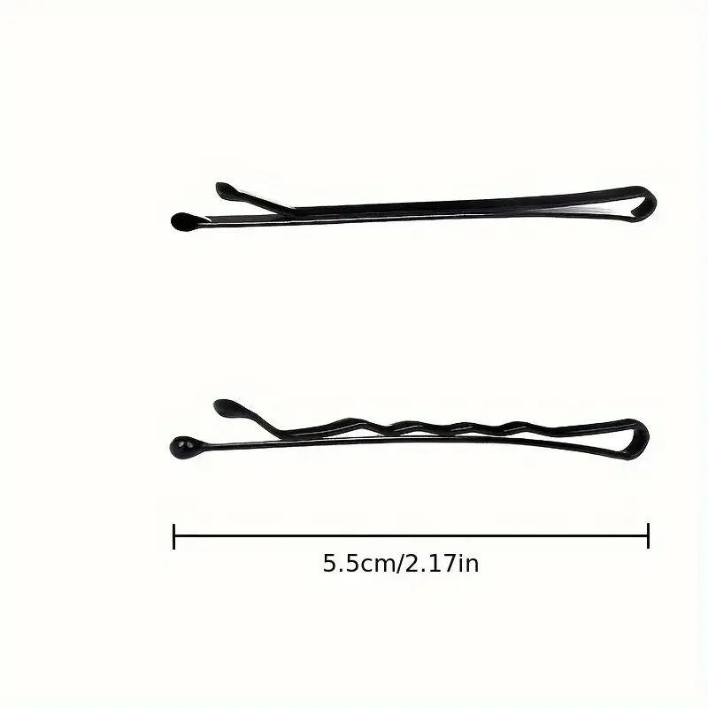 Black Bobby Hair Pin Hair Side Clips Bangs Clips Broken Hair Finishing Clips Simple Style Hair Accessories