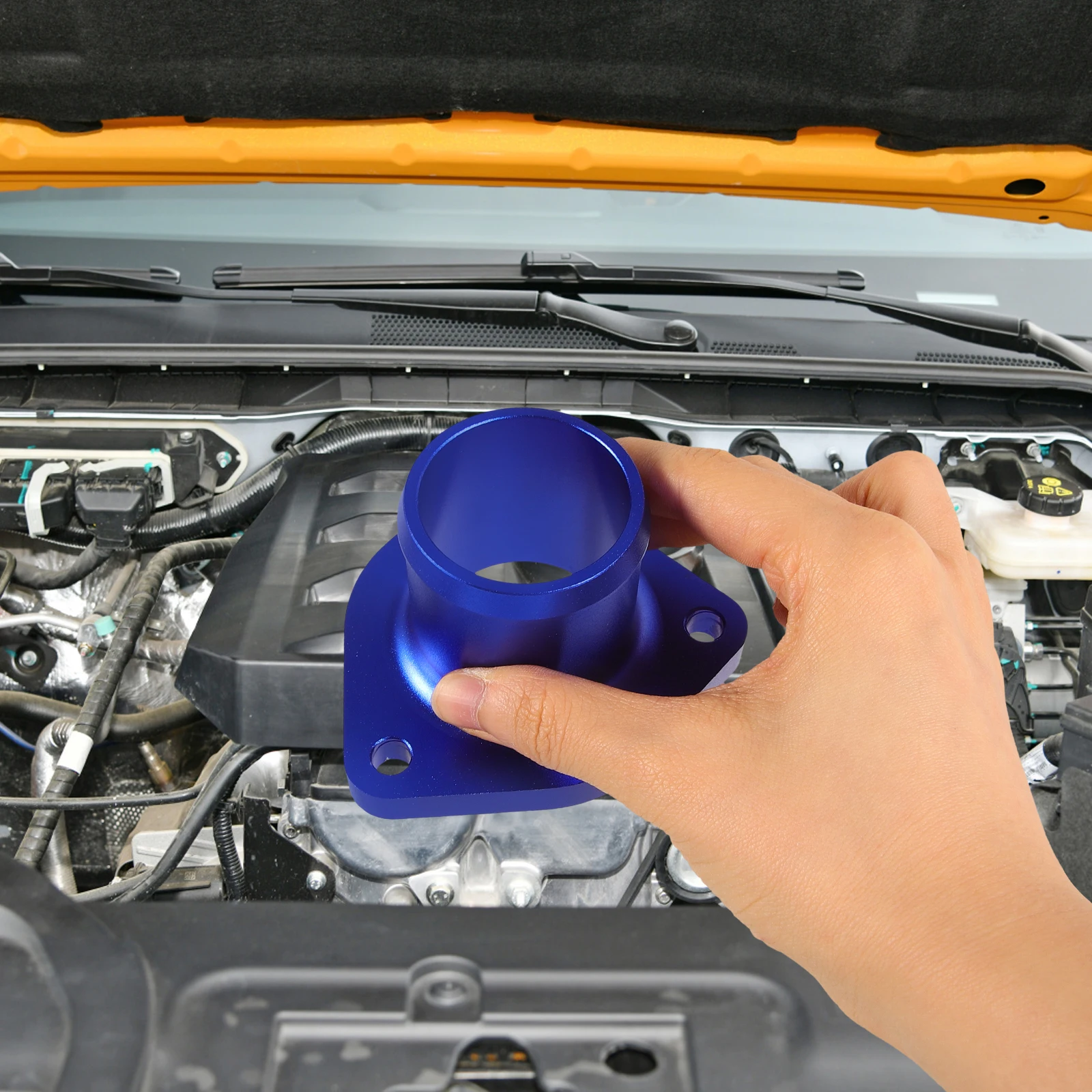 

Aluminum Thermostat Housing Blue For 99-03 7.3L Engine Durable Performance Car Replacement Parts Engine