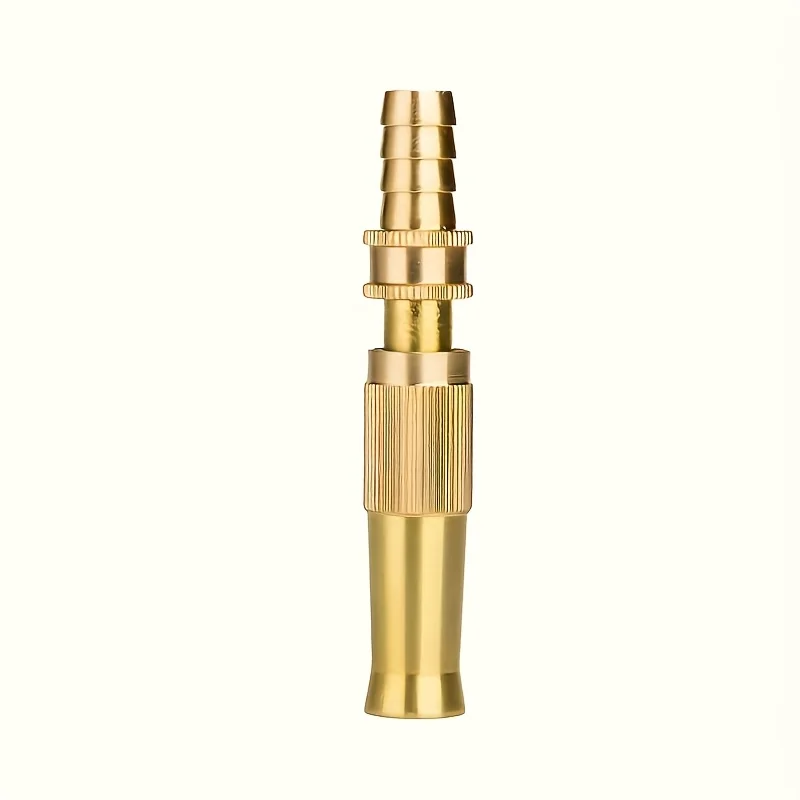 1pcs pure copperAdjustable Garden Spray Nozzle Universal Connector for Car Washing Plants Lawn No Battery Needed