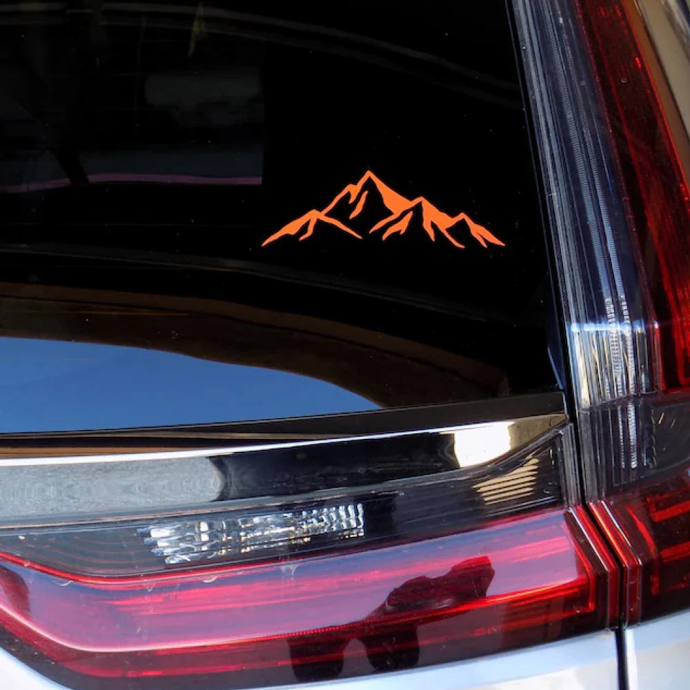 Mountain Range Car Stickers Adventure Climbing Explore Windowshield Bumper Decals Vinyl Accessories Decoration