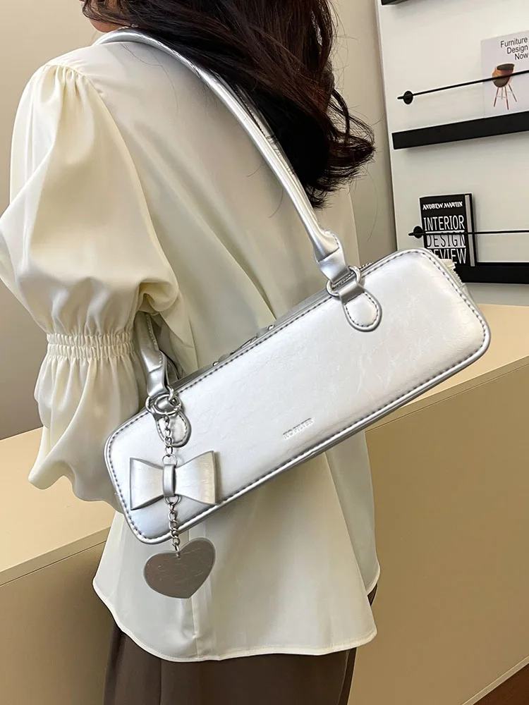 

2025 модная новая женская сумка большой вместимости в стиле ретро, модная повседневная рабочая сумка-багет, женская сумка на плечо